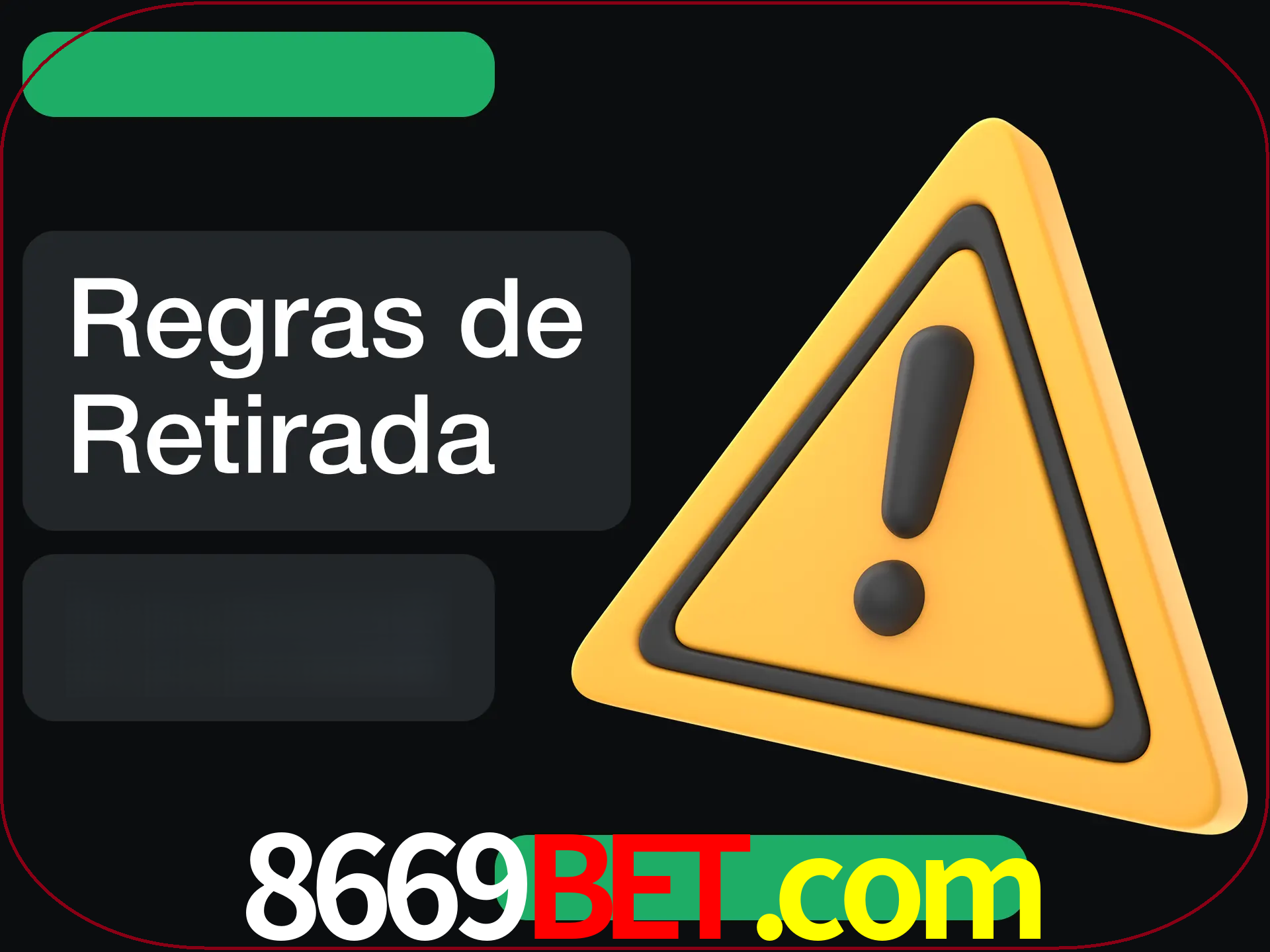 Leia as regras antes de fazer primeiro comdawal.